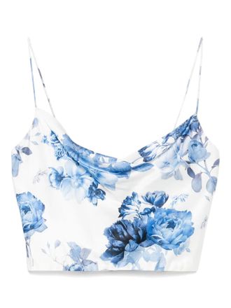 Alice & Olivia Valentina top - women - Recycled Polyester/Spandex/Elastane/Viscose/Elastane - 8 - White