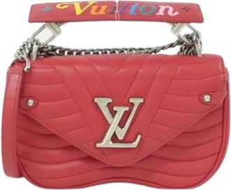 Louis Vuitton Pre-owned New Wave Calf Shoulder Bag - Dames - Vintage Handtas - Rood - ONE Size - Leer - Vintage