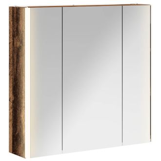 vidaXL Armario Con Espejo De Ba&ntilde;o Madera Vieja 63,5 X 15,5 X 60,5 Cm Vidaxl