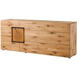 Massivmoebel24 Kitzb&uuml;hel 127 Credenza in legno di quercia selvatica - laccato oliato / naturale 196,5x43,5x80