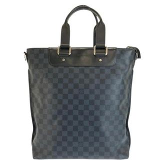Louis Vuitton Pre-owned Tote Bags, male, Blue, Size: ONE SIZE Pre-owned Cabas Jour Damier Cobalt tote bag
