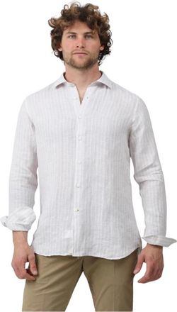 Tintoria Mattei Camicia - Heren - Casual Overhemden - Beige - XL - Overhemden