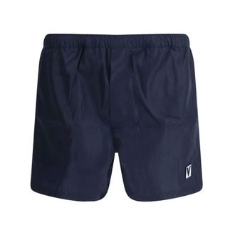 Valentino Badmode, Heren, Blauw, 2Xl, Logoed Zwemshorts met Verstelbare Tailleband