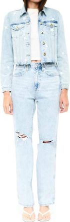 Pistola Denim Cassie Super High Rise Straight Jeans In By My Side