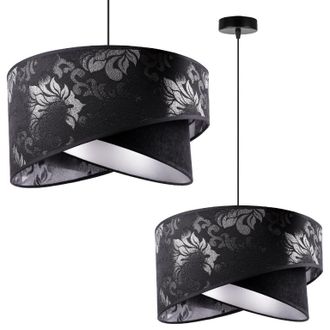 OEM L&aacute;mpara De Techo Colgante Glamour Negra