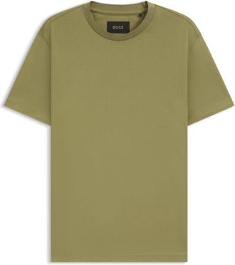 BOSS Regular-fit T-shirt in mercerized cotton