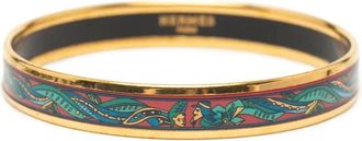 Hermès 1900s Narrow email Cloisonne 65 armband - Goud