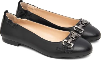 Nero Giardini Horsebit Ballet Flat in Black at Nordstrom, Size 10Us