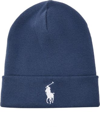Polo Ralph Lauren Logo-embroidered Cotton Beanie - Blue - One Size