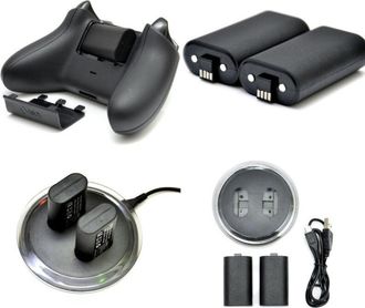Trade Shop Trade Shop - 2x Bater&iacute;as Recargables + Estaci&oacute;n De Carga Para Joystick De Xbox One