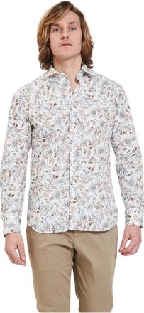Tintoria Mattei Camicia - Heren - Casual Overhemden - Wit - XL - Overhemden