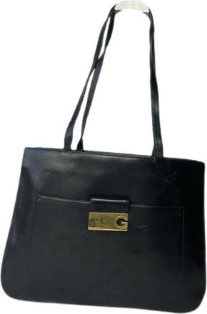 Givenchy Pre-owned Tote Bags, female, Black, Size: ONE SIZE Pre-owned Leather Shoulder Bag