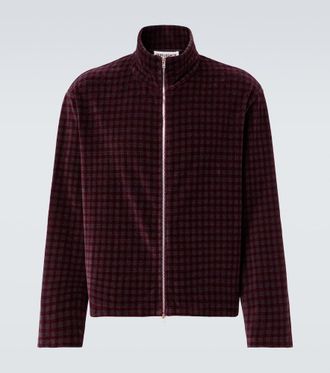 Our Legacy Shrunken cotton-blend velour jacket