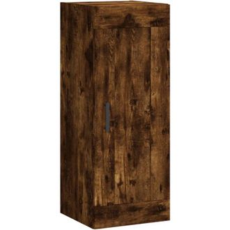 vidaXL Armario De Pared Madera Ingenier&iacute;a Roble Ahumado 34,5x34x90 Cm Vidaxl