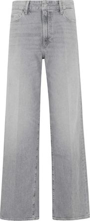 Paige Anessa 31 Wide Leg Jeans - Dames - Loose Fit Jeans - Grijs - W29 - Jeans