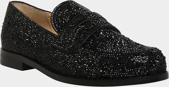 Betsey Johnson Womens Aron Loafer In Black