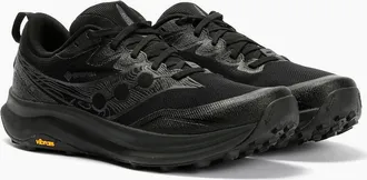 Saucony Mens Saucony Peregrine 16 GTX Mens Triple Black Trainers - Size: UK 11 / eu 46.5 / us 12