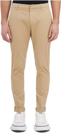 Dondup Tailored Cotton Chinos - Heren - Chinos - Beige - W34 - Katoen - Broeken