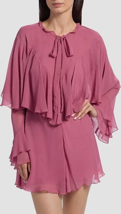 LoveShackFancy Liraine Dress In Deep Rose