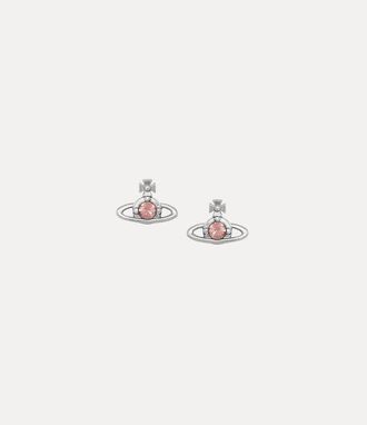 Vivienne Westwood Nano Solitaire Earrings -Platinum-d-rose-crystal -Platinum-d-rose-crystal Women