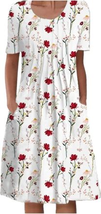 Generic Summer Dresses for Women UK Knitted Jumper for Women Velvet Wrap Dress Jersey Dress Size 22 Funeral Plus Size Dresses Belly Dancing Outfit Summer Beac