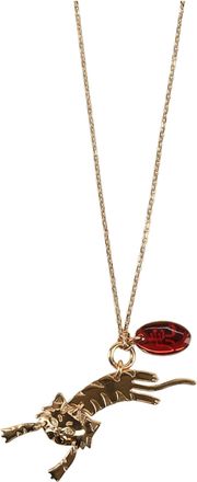 Ferragamo Tiger Pendant Necklace