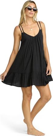 Billabong Beach Vibes Cover-Up Dress in Black Pebble at Nordstrom, Size X-Small
