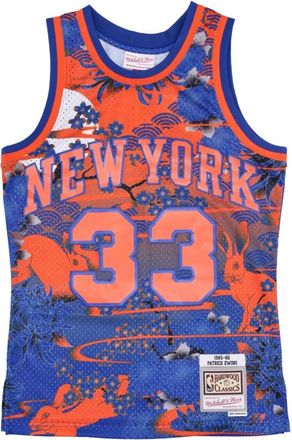 Mitchell & Ness AH Swingman Jersey 5.0 Hardwood Classics 1985 - Heren - Fitness - Blauw - XL - Polyester - Fitness