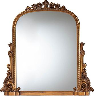 Baxton Studio Whitby Baroque Antique Goldleaf Accent Mirror
