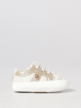 Michael Kors Sneakers slip-on da bambina in cotone spalmato con monogramma MK