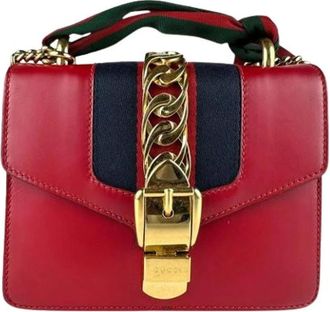 Gucci Pre-owned Cross Body Bags, female, Red, Size: ONE SIZE Pre-owned Vintage Shoulder Bag
