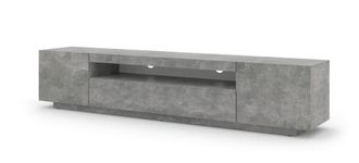AKL FURNITURE Mueble para TV efecto madera Gris
