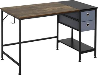 Woltu Woltu Scrivania In Legno Con Cassetti Per Ufficio Camera E Studio. Moderno