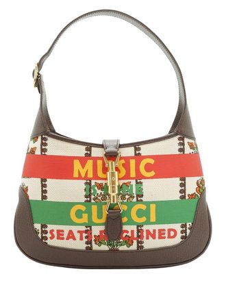 Gucci Beige Cotton Jackie 1961 Hobo Bag (Authentic Pre-Loved)