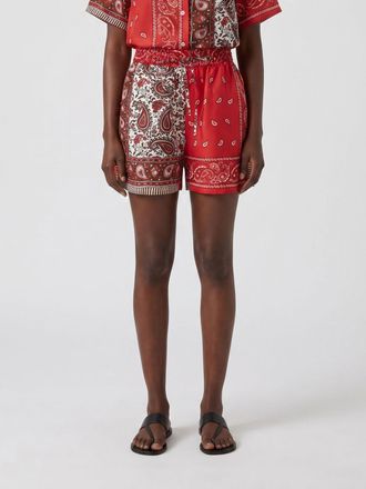 Parosh Bandana Print Silk Shorts P. A.R. O.S. H. with Elasticated Waist