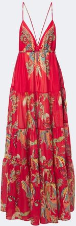 Etro Printed tiered cotton maxi dress