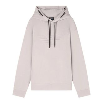 Emporio Armani Hoodies, male, Beige, Size: XS Crewneck French Terry Sweatshirt