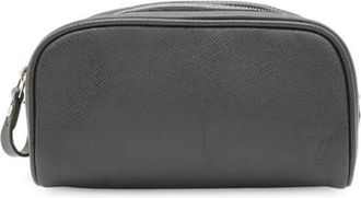 Louis Vuitton Pre-owned Taiga clutch bag - Dames - Vintage Tassen - Zwart - ONE Size - Leer - Vintage