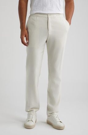 Bugatchi Aerolinen Linen Blend Pants in Ivory at Nordstrom, Size X-Large