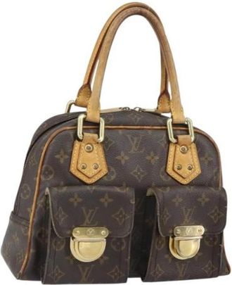 Louis Vuitton Pre-owned Vintage Canvas Handtas - Dames - Vintage Handtas - Bruin - ONE Size - Vintage