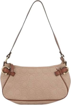 Ferragamo Pre-owned Shoulder Bags, female, Brown, Size: ONE SIZE Pre-owned Shoulder Bag