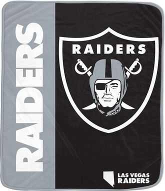 Pegasus Sports Las Vegas Raiders Nfl Team Logo Soft Fleece Throw