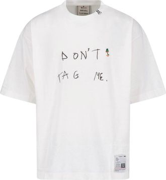 Miharayasuhiro White Printed Cotton T-Shirt