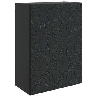 vidaXL Armario De Pared 66 X 34,5 X 90 Cm Madera De Ingenier&iacute;a Negro Vidaxl