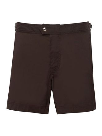 Tom Ford Brown Nylon Swimsuit With Side Straps