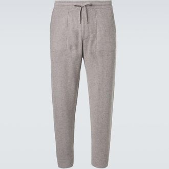 Brunello Cucinelli Ribbed-knit cashmere sweatpants