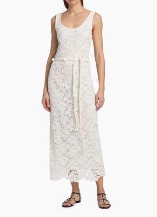 Jonathan Simkhai Eloise Lace Maxi Dress In White