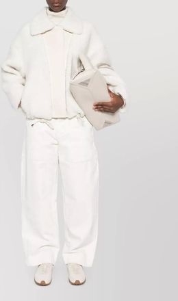 Sportmax paneled faux fur jacket