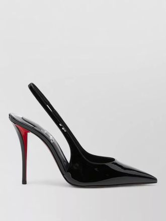 Christian Louboutin patent leather slingback pumps
