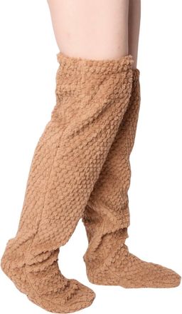 Generic Goose Down Knee Socks for Christmas, Fuzzy Leg Warmers, Soft comfort Long Fuzzy Thigh High Socks Cold Weather